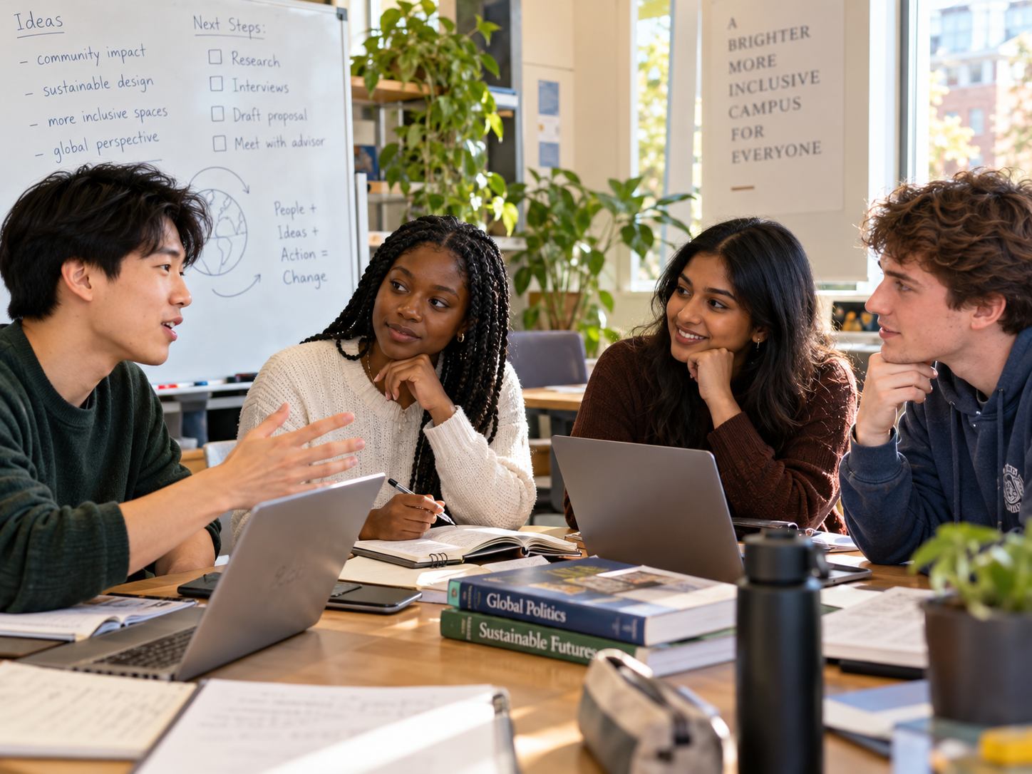 Students learning